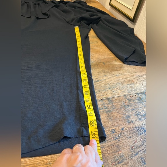 🖤LILY MORGAN – Black Baggies with Tie Waist – Size 2X - Picture 10 of 11